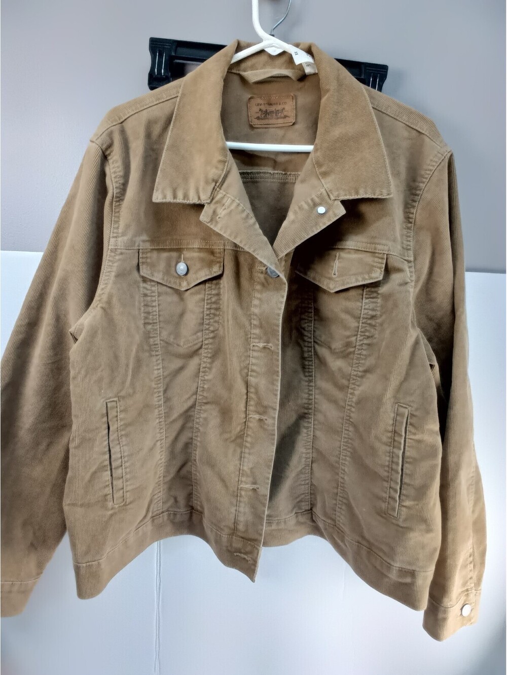 🔥 VTG Y2K Levi’s Corduroy Trucker Jacket- Tan - 3X - Womens